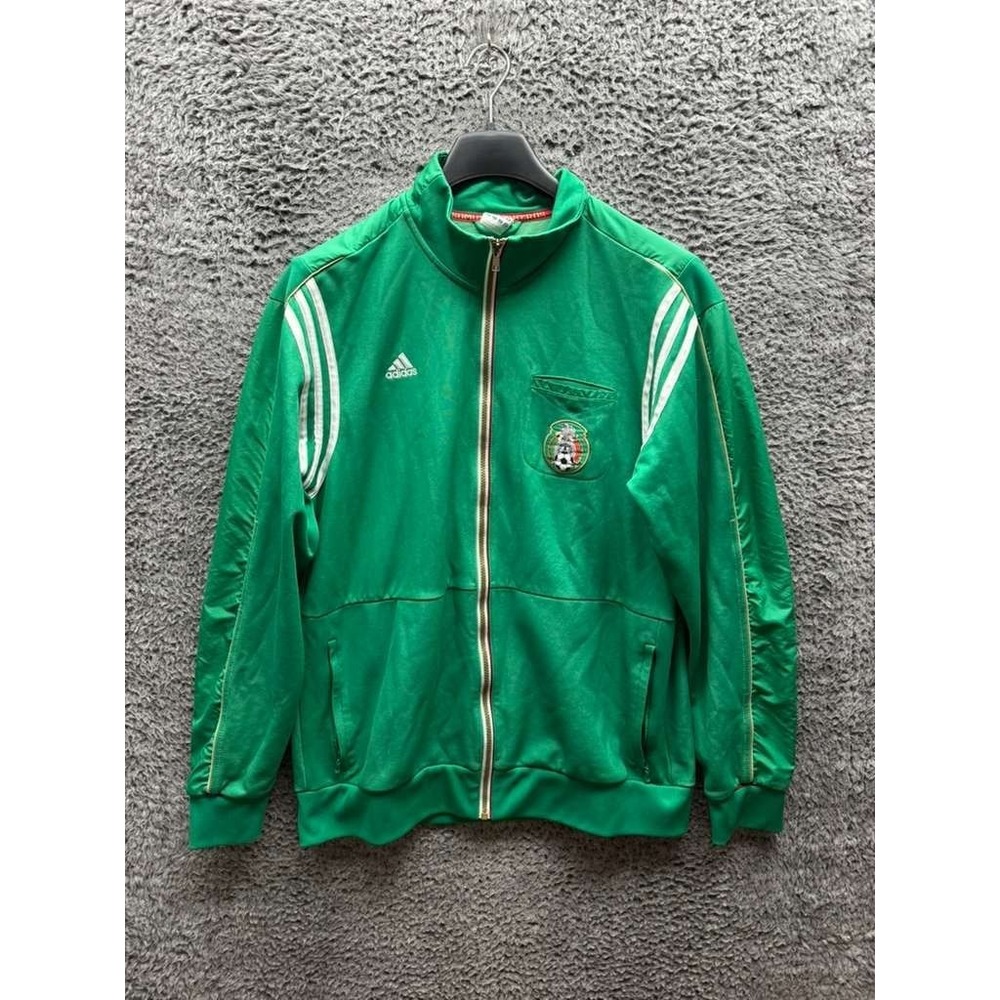 Adidas Mexico National Football Team Full Zip Track Jacket Green Mens Size XL